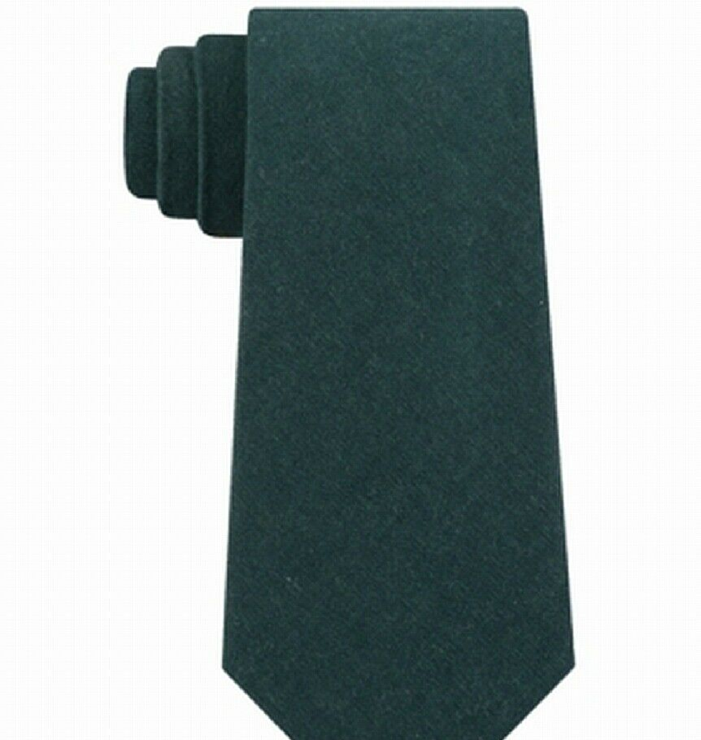 Tommy Hilfiger Men's Manhattan Solid Tie Green Size Size Reg