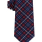 Tommy Hilfiger Men's Boston Classic Plaid Tie Red Size Regular