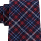 Tommy Hilfiger Men's Boston Classic Plaid Tie Red Size Regular