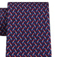Tommy Hilfiger Men's Small Parrot Silk Tie Navy Size Regular