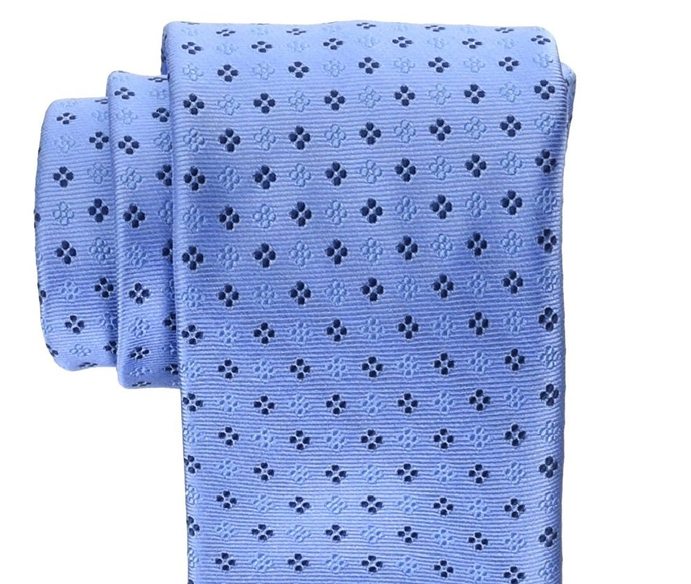 Tommy Hilfiger Men's Square Neat Tie Blue Size Regular