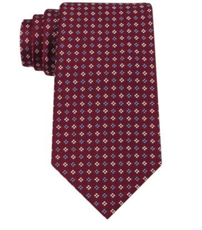 Tommy Hilfiger Square Neat Tie Red Size Regular