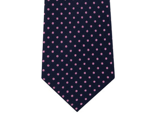 Tommy Hilfiger Men's Pin Dot Silk Tie Pink Size Regular