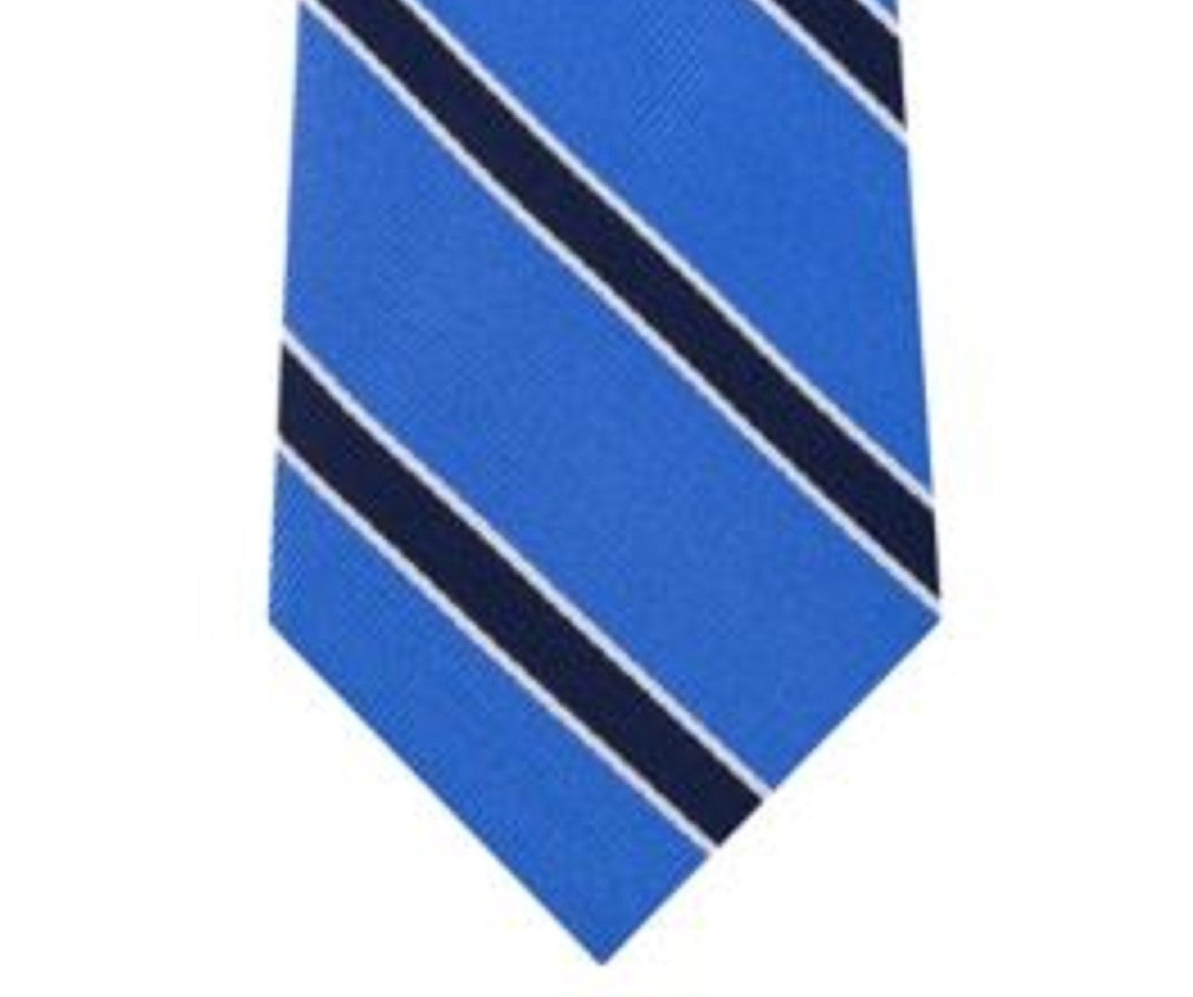 Tommy Hilfiger Men's Preppy Stripe Silk Tie Navy Size Regular