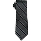 Tommy Hilfiger Men's Preppy Stripe Silk Tie Gray Size Regular