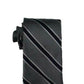 Tommy Hilfiger Men's Preppy Stripe Silk Tie Gray Size Regular
