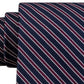 Tommy Hilfiger Men's Preppy Stripe Tie Red Size Regular