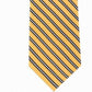 Tommy Hilfiger Men's Tricolor Stripe Silk Tie Yellow Size Regular
