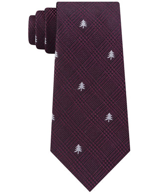 Tommy Hilfiger Men's Holiday Tree Tie Red Size Regular