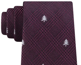 Tommy Hilfiger Men's Holiday Tree Tie Red Size Regular