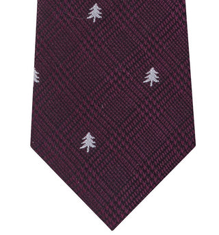 Tommy Hilfiger Men's Holiday Tree Tie Red Size Regular