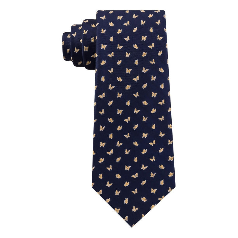 Tommy Hilfiger Men's Mini Butterfly Silk Tie Yellow Size Regular