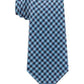 Tommy Hilfiger Men's Classic Textured Plaid Tie Blue Size Regular