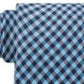 Tommy Hilfiger Men's Classic Textured Plaid Tie Blue Size Regular