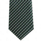 Tommy Hilfiger Men's Classic Textured Plaid Tie Green Size Regular