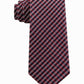 Tommy Hilfiger Men's Classic Textured Plaid Tie Red Size Regular