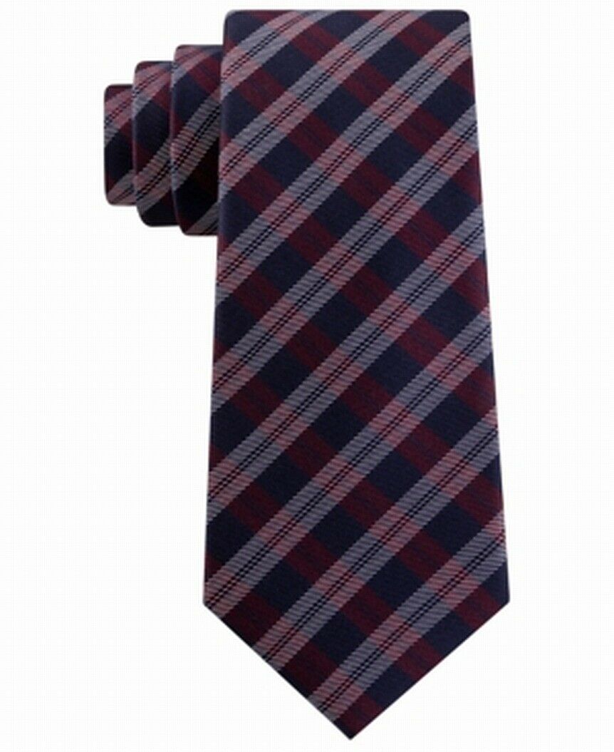 Tommy Hilfiger Men's Brooklyn Classic Plaid Tie Red One Size