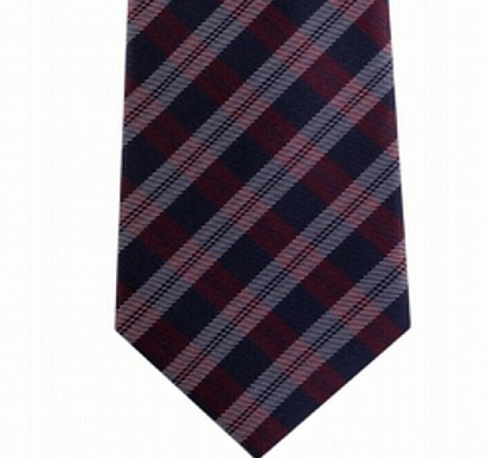 Tommy Hilfiger Men's Brooklyn Classic Plaid Tie Red One Size