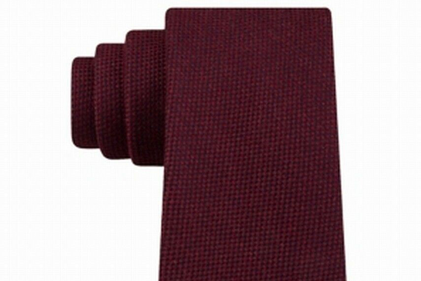 Tommy Hilfiger Men's Aaran Solid Tie Red Size Regular