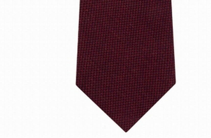 Tommy Hilfiger Men's Aaran Solid Tie Red Size Regular