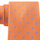 Tommy Hilfiger Men's Bright Preppy Dot Tie Orange Size Regular