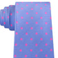 Tommy Hilfiger Men's Bright Preppy Dot Tie Dark Pink Size Regular