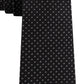 Tommy Hilfiger Men's Bird Eye Tie Black Size Regular