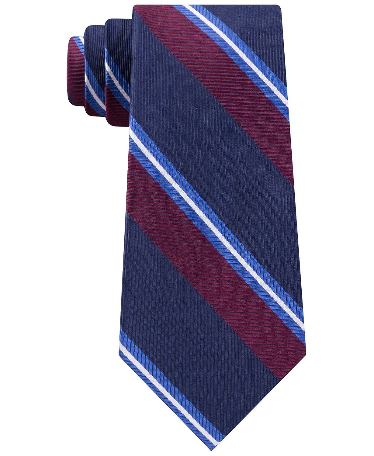 Tommy Hilfiger Men's Village Classic Stripe Tie Blue Size Regular