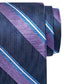 Tommy Hilfiger Men's Village Classic Stripe Tie Purple Size Regular