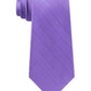 Tommy Hilfiger Men's Village Classic Textured Stripe Silk Tie Purple Size Regular