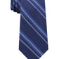 Tommy Hilfiger Men's Classic Textured Stripe Tie Navy Size Regular