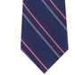 Tommy Hilfiger Men's Classic Textured Stripe Tie Red Size Regular