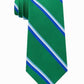Tommy Hilfiger Men's Bronx Stripe Silk Tie Green Size Regular