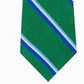 Tommy Hilfiger Men's Bronx Stripe Silk Tie Green Size Regular