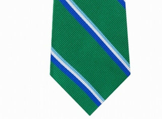 Tommy Hilfiger Men's Bronx Stripe Silk Tie Green Size Regular