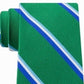 Tommy Hilfiger Men's Bronx Stripe Silk Tie Green Size Regular