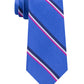 Tommy Hilfiger Men's Bronx Stripe Silk Tie Navy Size Regular