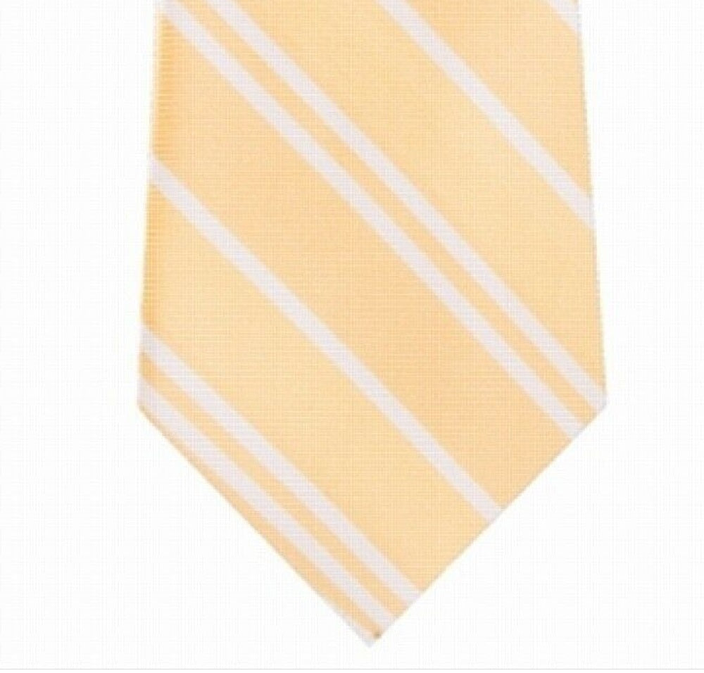 Tommy Hilfiger Men's Flatiron Stripe Tie Yellow Size Regular