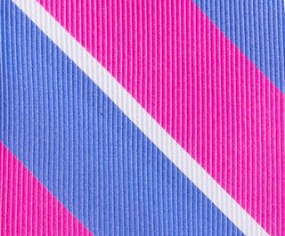 Tommy Hilfiger Men's Bright Medium Stripe Tie Pink Size Regular