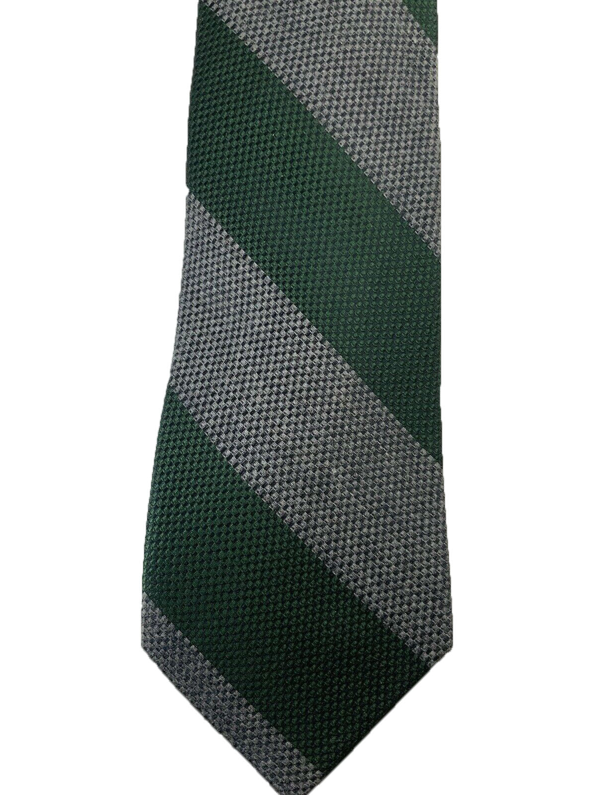 Tommy Hilfiger Men's Andy Stripe Tie Green Size Regular