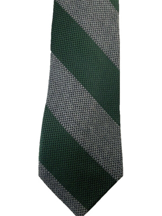 Tommy Hilfiger Men's Andy Stripe Tie Green Size Regular