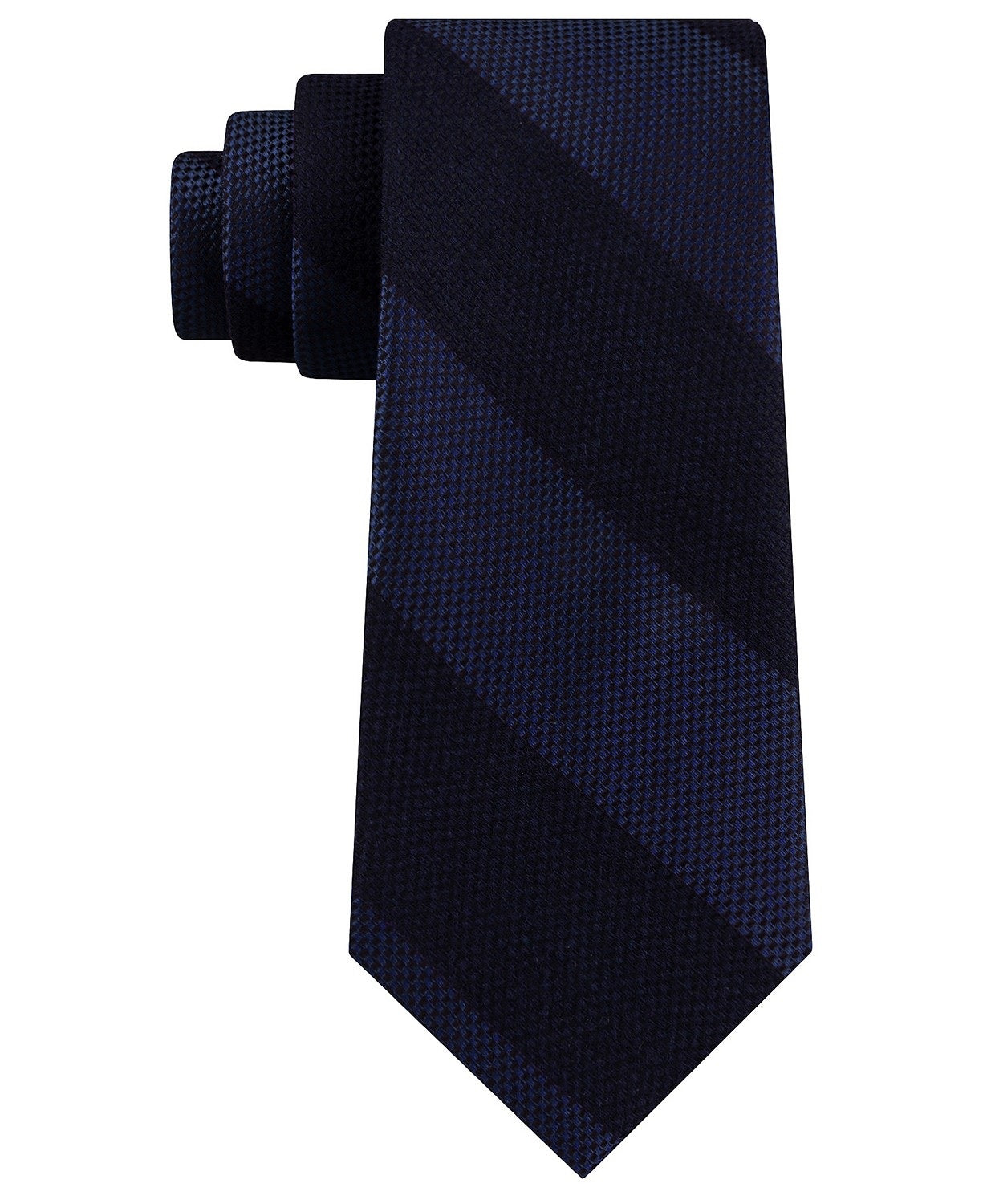 Tommy Hilfiger Men's Andy Stripe Tie Navy Size Regular