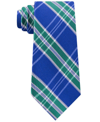 Tommy Hilfiger Men's Vincent Plaid Tie Green One Size