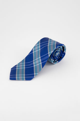 Tommy Hilfiger Men's Vincent Plaid Tie Turquoise One Size