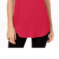 JM Collection Women's Scoop Neck Top Medium Pink Size Medium