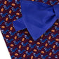 Tommy Hilfiger Men's Solid Stripe Silk Pre-Tied Bow Tie & Wiener Silk Pocket Square Set Blue Size Regular