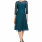 SL Fashions Women's Sequin Lace Dress Green Size 10