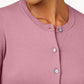 Karen Scott Women's Petite Crew-Neck Cardigan Pink Size Petite