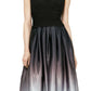 LSNY Fashions Women's Ombré Ruched Waist Dress Black Size 16