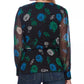 Vince Camuto Women's Floral-Print Cinched-Waist Top Black Size Large